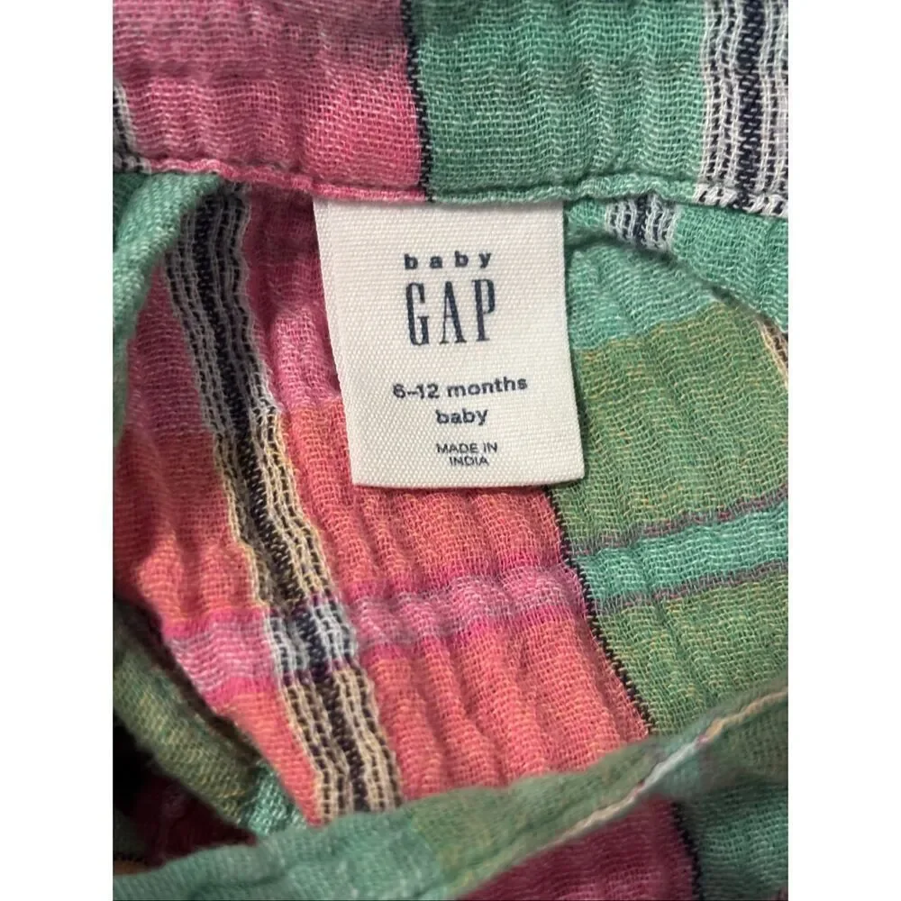 ❤️Gap Baby Gauze Plaid Outfit 6-12M